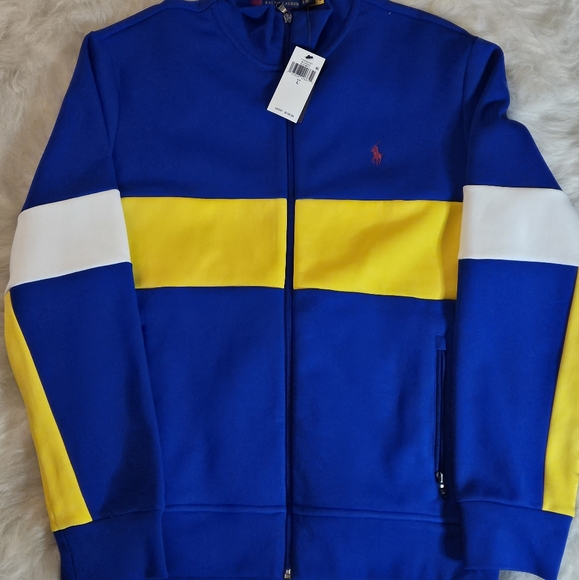 POLO BY RALPH LAUREN MULTI DOUBLE KNIT TECH MESH JACKET - Picture 2 of 6